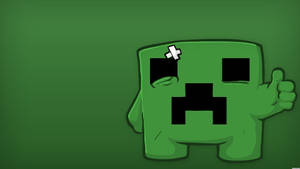 Injured Minecraft Creeper Wallpaper