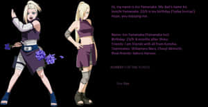 Ino Yamanaka Standing Confidently Wallpaper