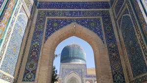 Inside Gur-e-amir Mausoleum Samarkand Wallpaper