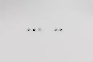 Inspirational Let It Go Blocks Message Wallpaper