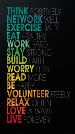 Inspirational Life Advice Typography Wallpaper