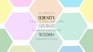 Inspiring Serenity Prayer Background Wallpaper