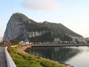 Inspiring Vista Of The Majestic Rock Of Gibraltar Wallpaper