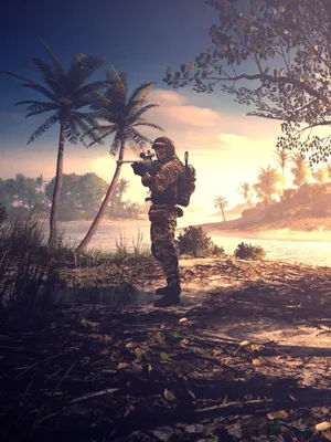 Intense Action In Battlefield V On Iphone Wallpaper