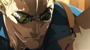 Intense Anime Character Glare Wallpaper