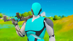 Intense Battle Scene In 1v1.lol Wallpaper