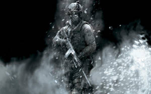 Intense Battlefield Action In Call Of Duty Modern Warfare Wallpaper