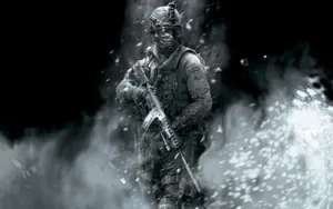 Intense Battlefield Action In Call Of Duty Modern Warfare Wallpaper