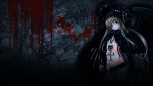 Intense Black And Red Anime Wallpaper