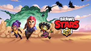 Intense Desert Brawl In Brawl Stars 4k Wallpaper