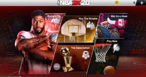 Intense Dunk In Nba 2k20 Video Game Wallpaper