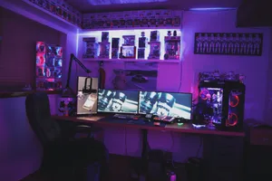 Intense Gaming Session In Progress Wallpaper