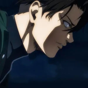 Intense Gaze Of Levi Ackerman Wallpaper