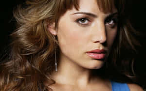 Intense Gaze Portrait Erica Durance Wallpaper