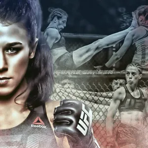 Intense View Of Joanna Jedrzejczyk - The Warrior Of The Ring Wallpaper