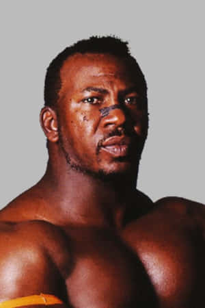 Intense Wrestler Portrait Wallpaper