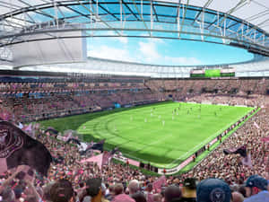 Inter Miami Fc At Miami Freedom Park Wide Angle Shot Wallpaper