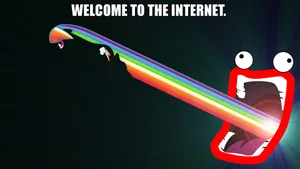 Internet Rainbow Funny Meme Wallpaper
