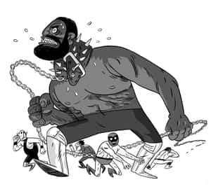 Intimidating Chain Wielding Giant Wallpaper