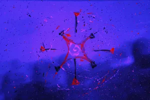 Intricate Blue Abstract Art Wallpaper