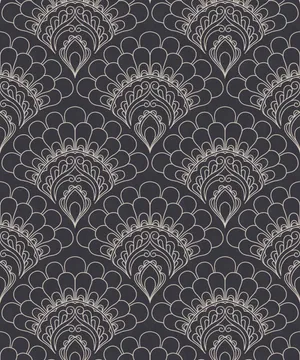 Intricate Boho Art Deco Pattern Wallpaper
