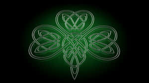 Intricate Celtic Irish Cloverleaf Wallpaper