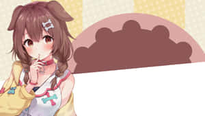 Inugami Korone Looking Ready For Adventure Wallpaper