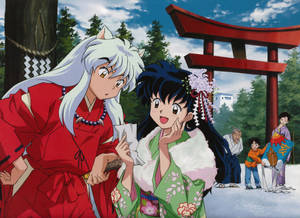 Inuyasha And Kagome Date Wallpaper