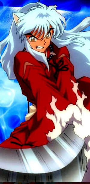 Inuyasha With Tessaiga Sword Phone Wallpaper