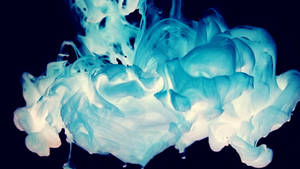 Inverted Blue Smoke Wallpaper