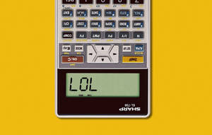 Inverted Calculator With Lol Text Wallpaper
