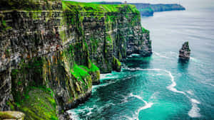 Inviting Natural Views Of Irish Coastline Wallpaper