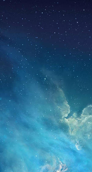 Ios 8 Colored Galaxy Clouds Wallpaper