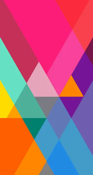 Ios 8 Colored Triangles Wallpaper