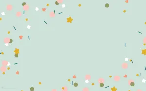 Ipad Pro Cute Shapes Confetti Wallpaper