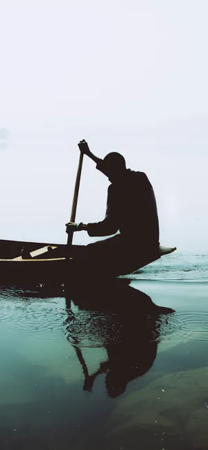 Iphone 11 Black Paddle Wallpaper