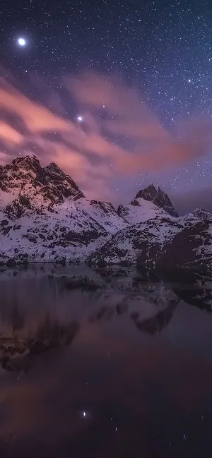 Iphone 12 Pro Snowy Mountains Wallpaper