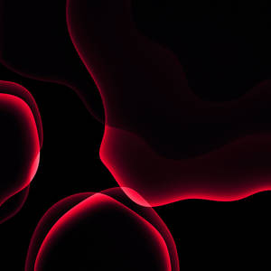 Iphone 13 Ios Black Red Wallpaper