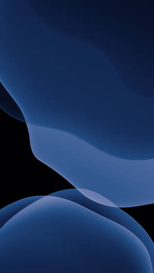 Iphone 13 Ios Navy Blue Abstract Wallpaper