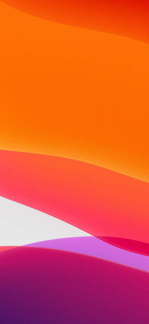 Iphone 13 Ios Pink Orange Abstract Wallpaper