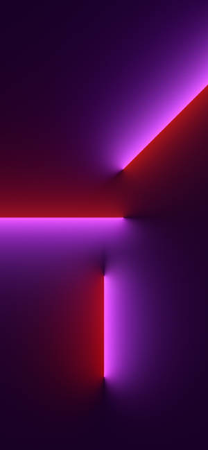 Iphone 13 Pink Light Beam Wallpaper