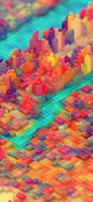 Iphone 13 Pro Max Lego Art Wallpaper