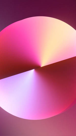 Iphone 13 Pro Max Pink Disc Wallpaper