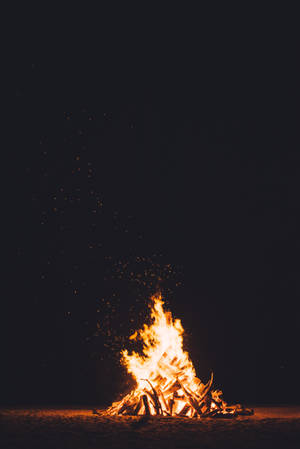 Iphone Aesthetic Night Fire Wallpaper