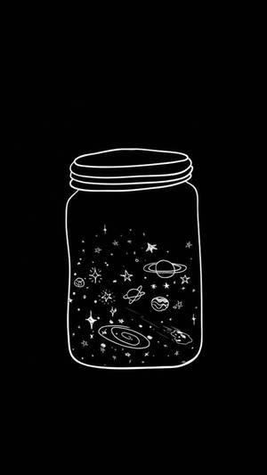 Iphone Aesthetic Space Jar Wallpaper