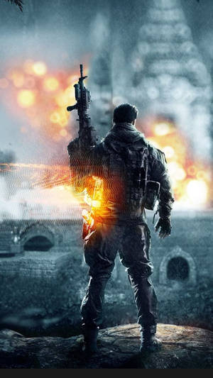 Iphone Gaming Battlefield 4 Soldier Wallpaper