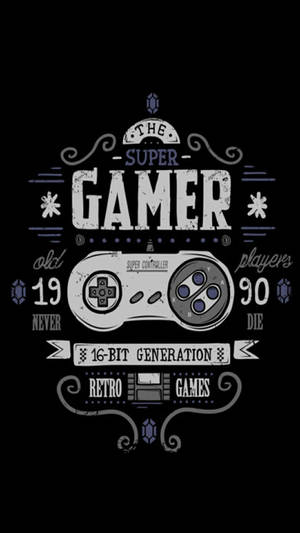 Iphone Gaming Vintage Controller Wallpaper