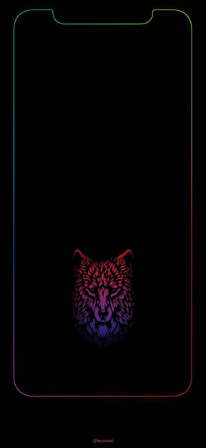 Iphone Outline Animal Neon Art Wallpaper