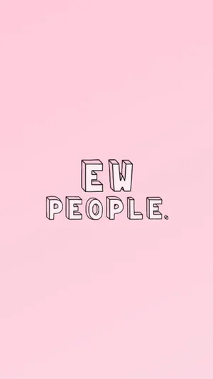 Iphone Pink Aesthetic Ew People Wallpaper