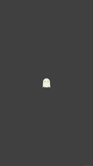Iphone Simple Cute Ghost Wallpaper